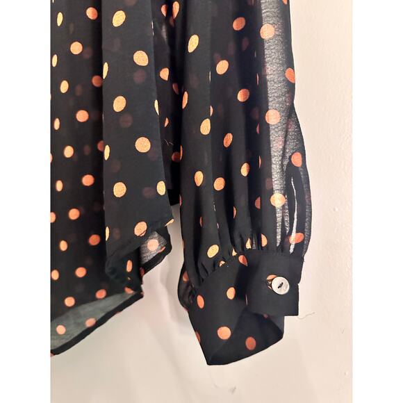NWT Free People Polka Dot Button Down - Picture 3 of 3